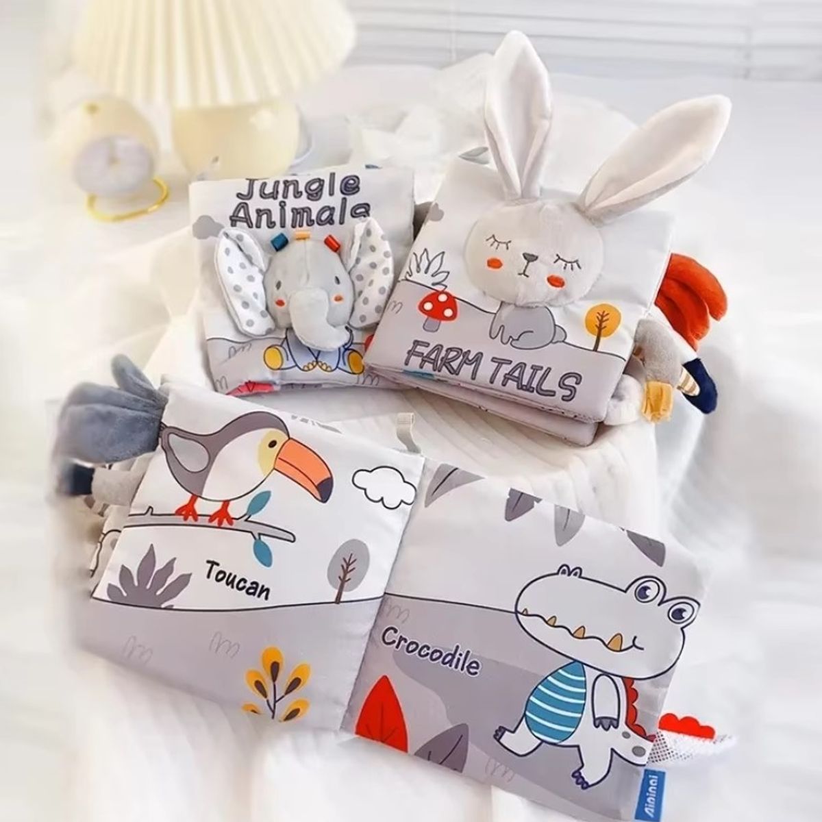 BABY - Libro sensorial para estimulación COLITAS - ELEFANTE