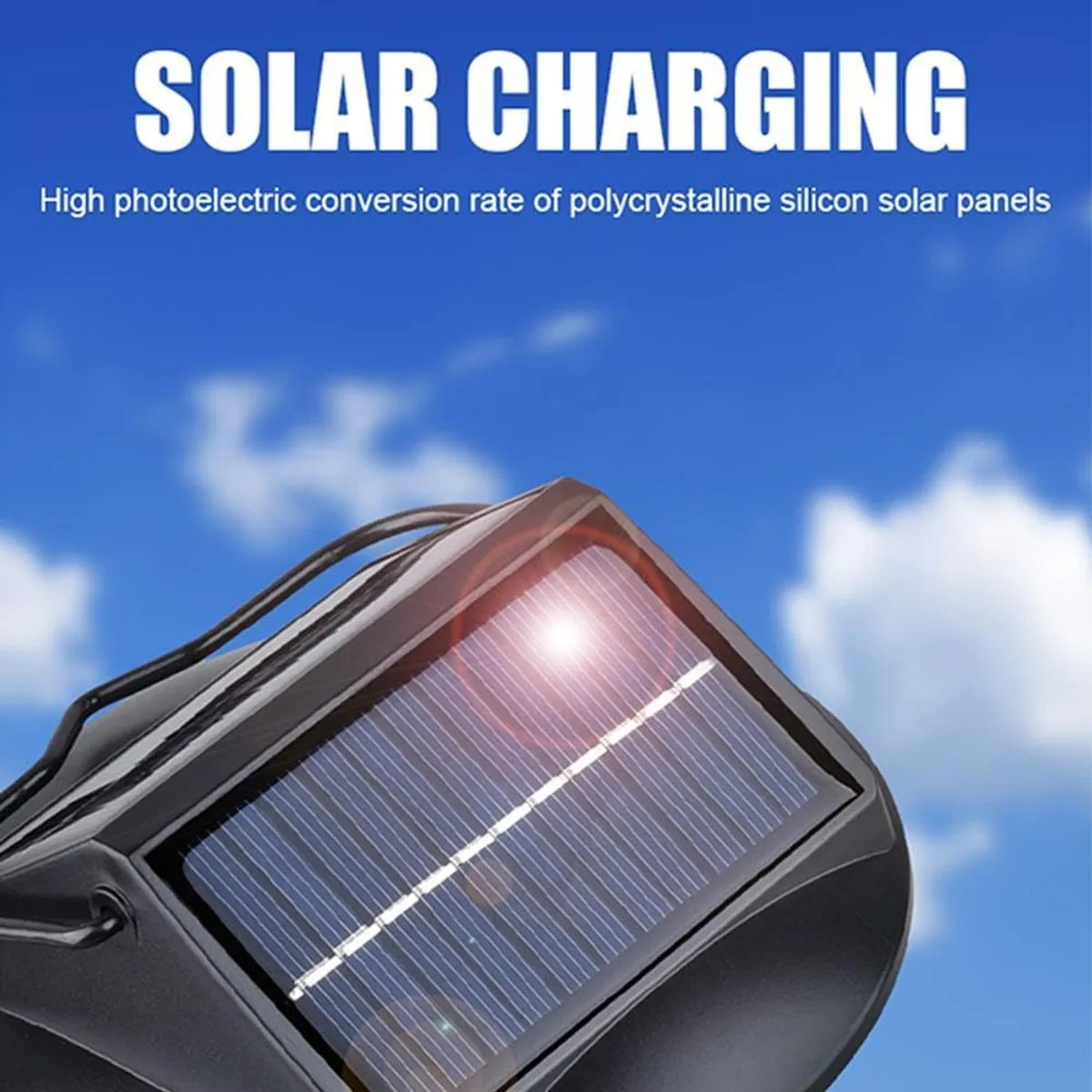 GENERICO - LINTERNA SOLAR LÁMPARA PARA ACAMPAR LED IMPERMEABLE PORTÁTIL ADORNO