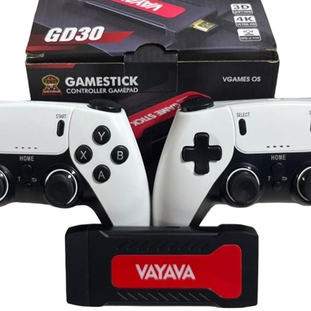 VAYAVA - Game Stick 4K HD TV VAYAVA GD30 3D Retro Clásico Consola de Juegos