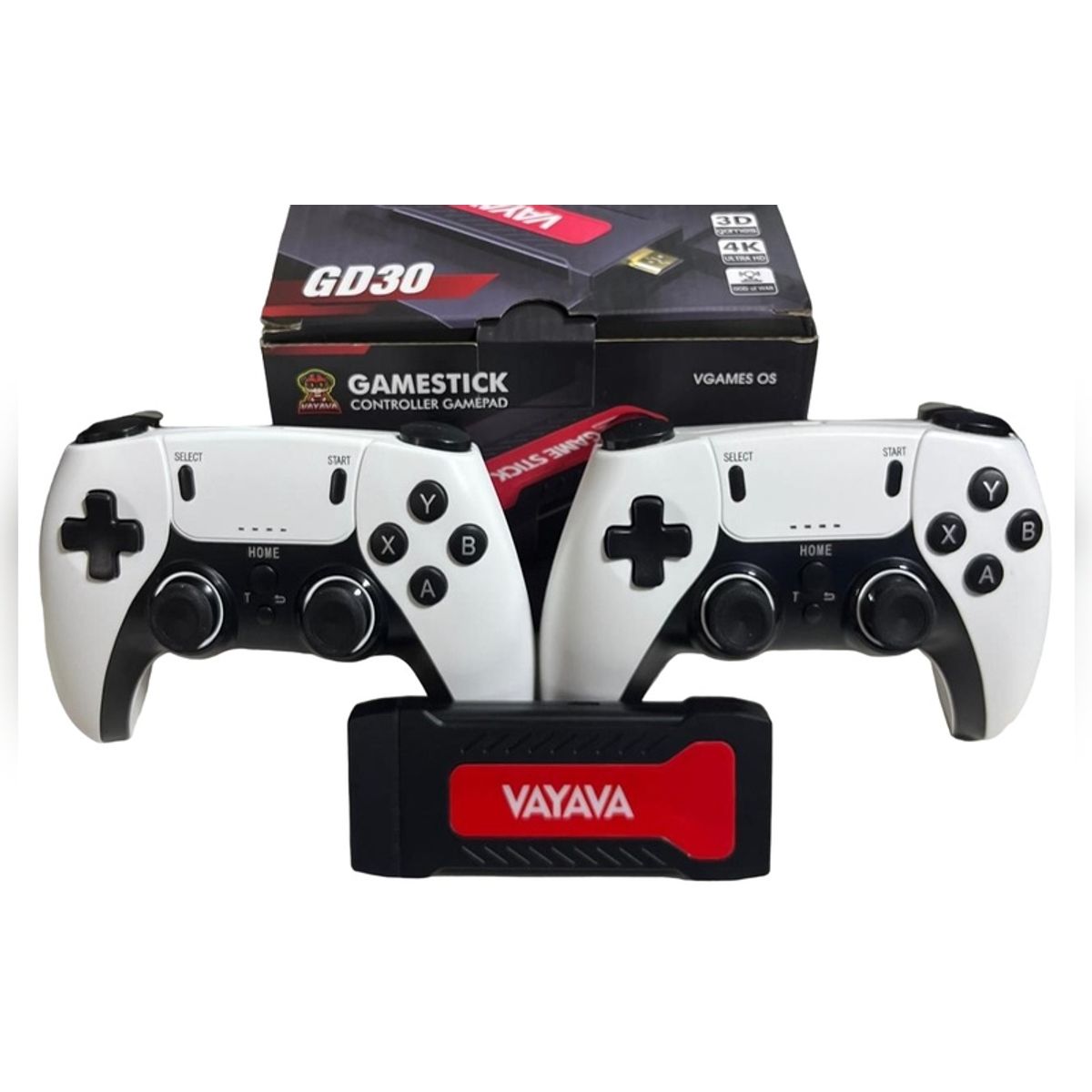VAYAVA - Game Stick 4K HD TV VAYAVA GD30 3D Retro Clásico Consola de Juegos