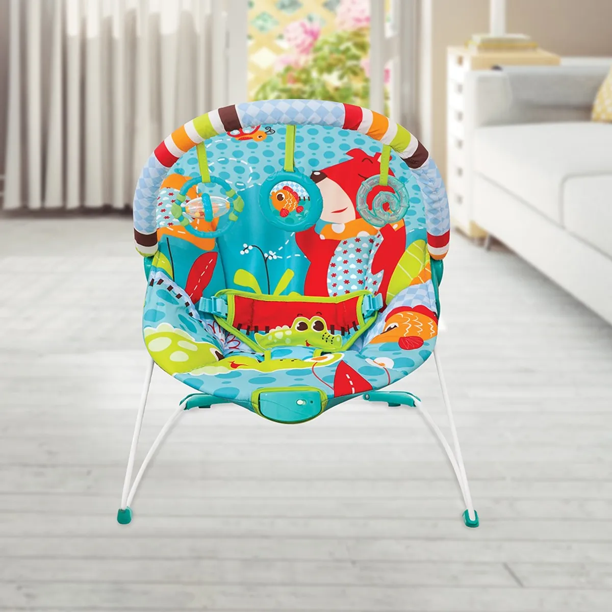 INFANTI - SILLA NIDO VIBRACIONES SAFARI MULTICOLOR