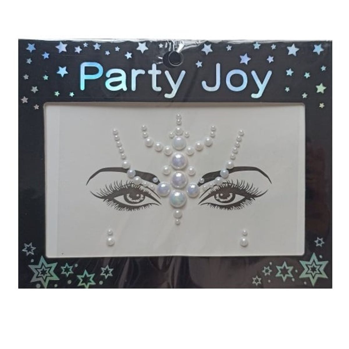 GENERICO - Gemas adhesivas blancas para rostro para fiestas Halloween