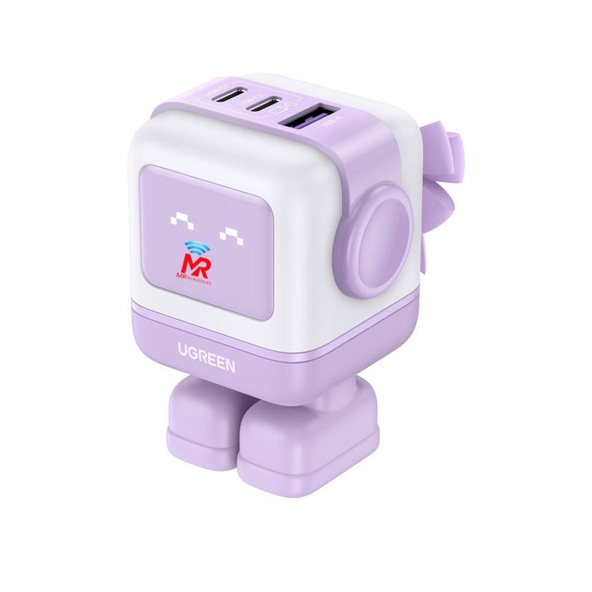 UGREEN - Cargador Ugreen 35314 usb-c usb c carga 65w LILA