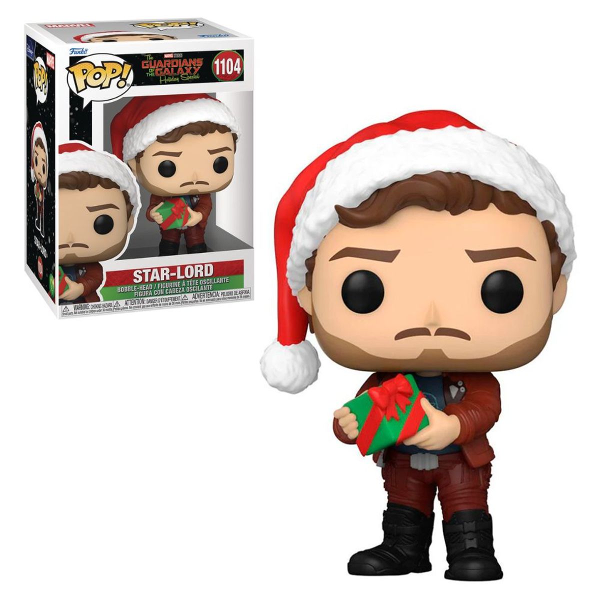 FUNKO - Funko Pop Star Lord Navideño Guardianes de la Galaxia