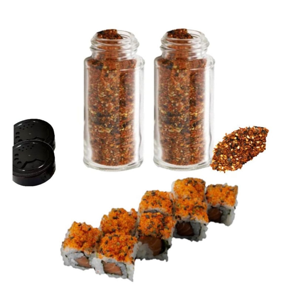 GENERICO - Pack 2u Condimento Picante Shichimi Togarashi Frasco de 50gr