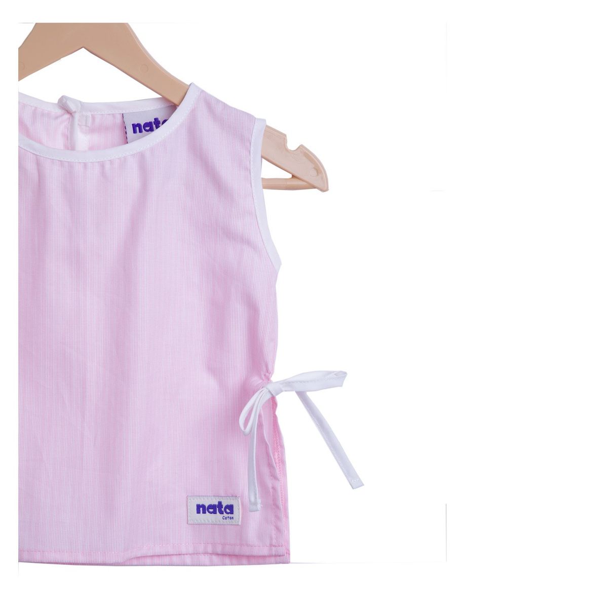 NATA COTON - BLUSA SIN MANGAS ROSA
