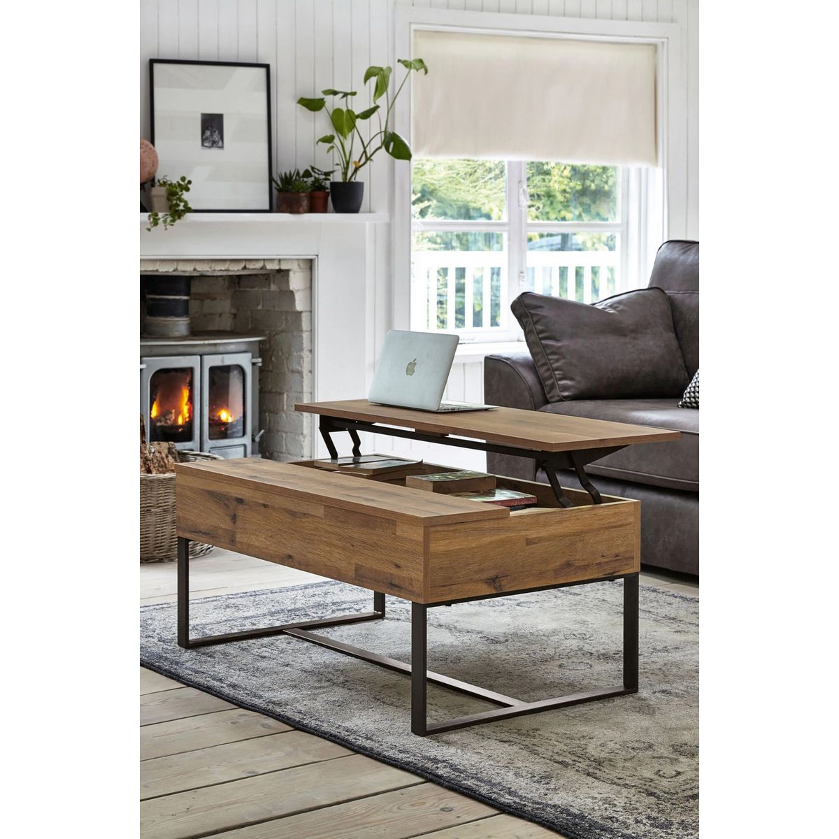 TU MESITA - Mesa de Centro Expandible Nikita color Marrón TU MESITA