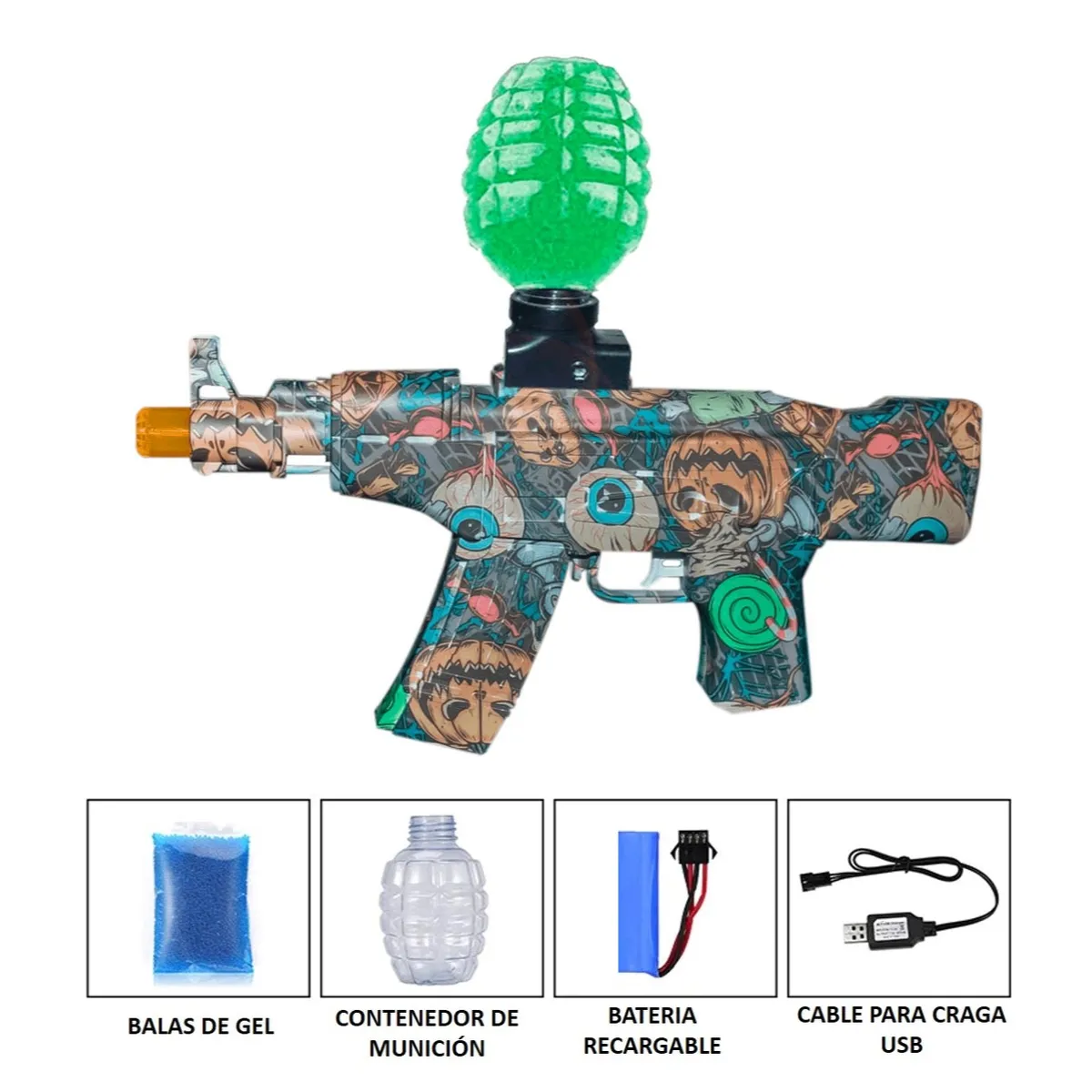 GENERICO - Pistola Hidrogel de Juguete AK47  Modelo 2024