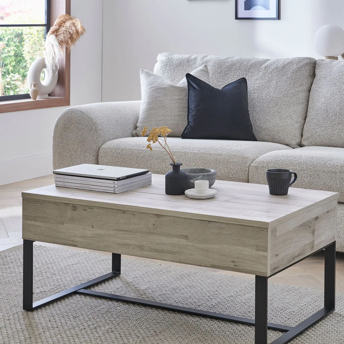 TU MESITA - Mesa de Centro Expandible Nikita color Ceniza TU MESITA