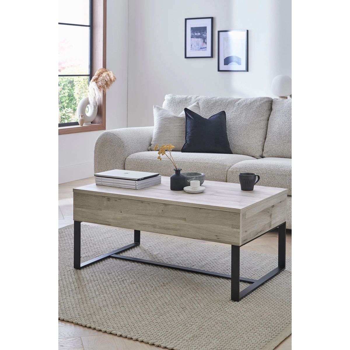 TU MESITA - Mesa de Centro Expandible Nikita color Ceniza TU MESITA