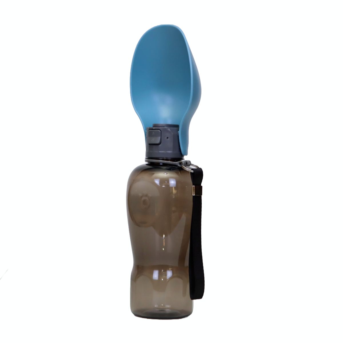 GENERICO - BOTELLA PARA PERROS PORTÁTIL Y CON CORREA - BEBEDERO AZUL