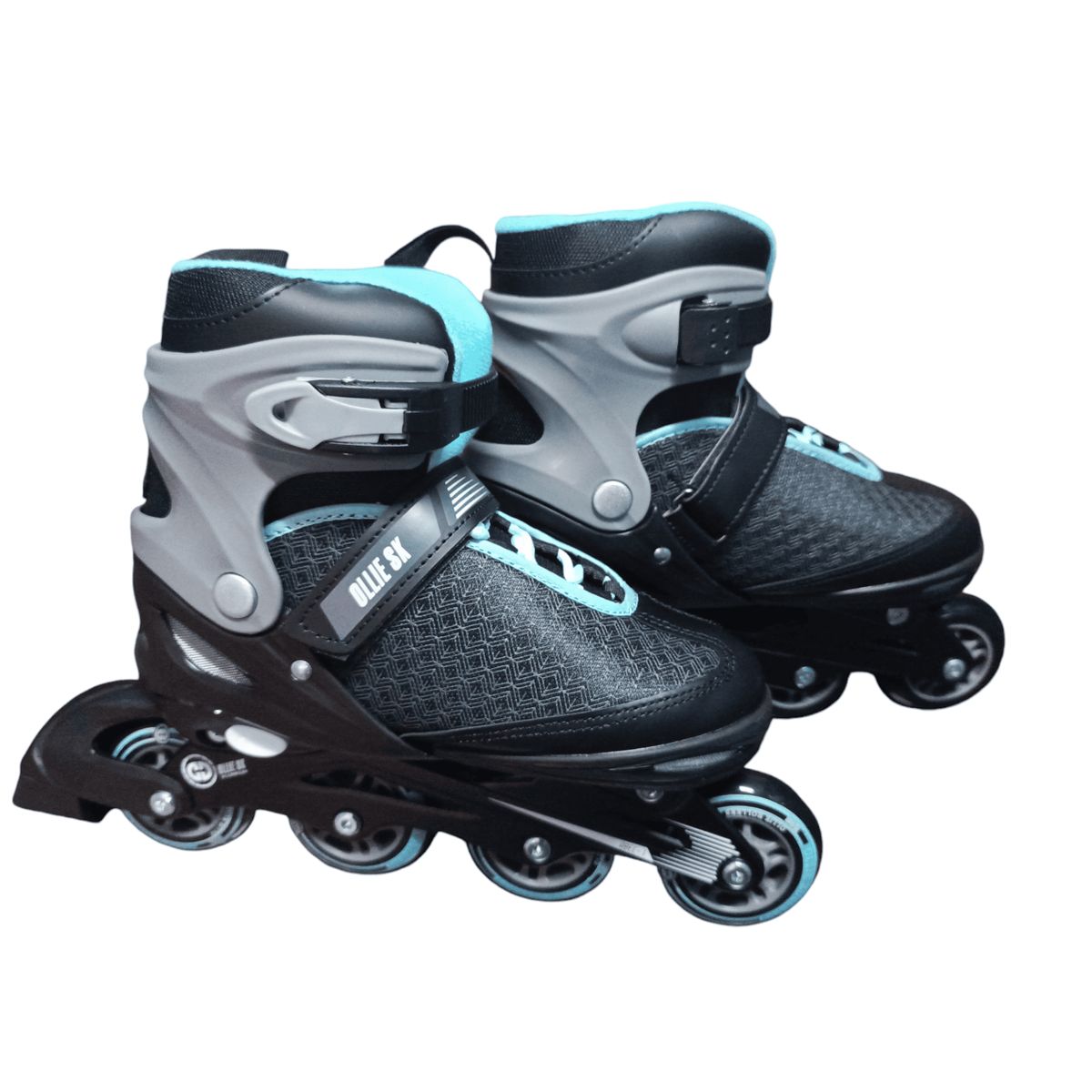 OLLIE - PATIN LINEAL OLLIE CELESTE CON NEGRO talla L 38-41