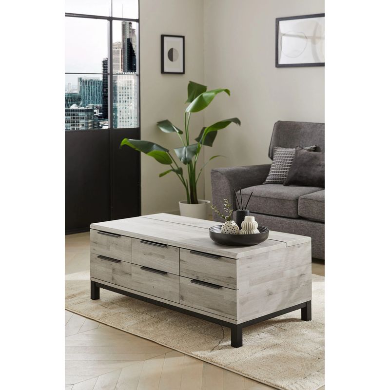TU MESITA - Mesa de Centro Moderna Amaris color Ceniza TU MESITA