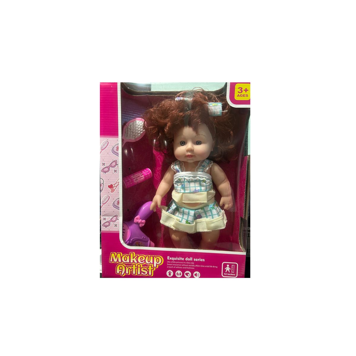 GENERICO - MUÑECA CON ACCESORIOS DE BELLEZA