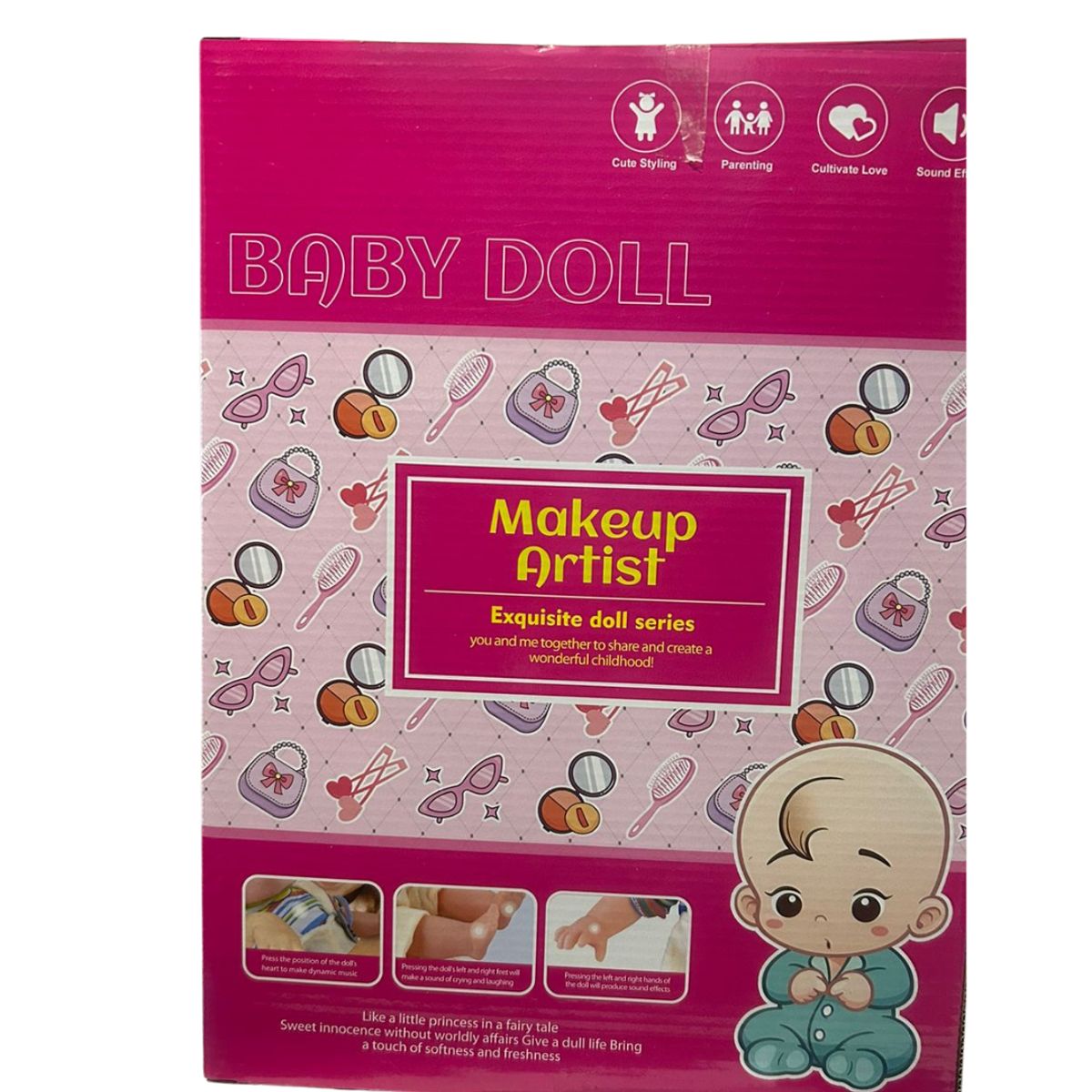 GENERICO - MUÑECA CON ACCESORIOS DE BELLEZA