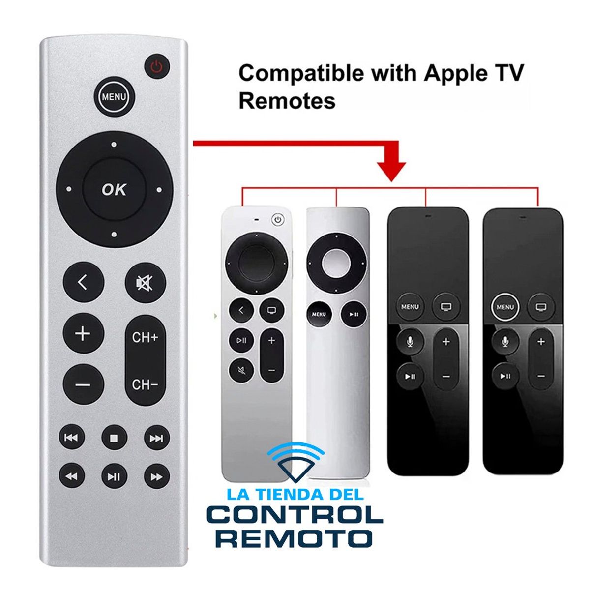 GENERICO - Control Remoto para Apple TV 4K Modelo Nuevo