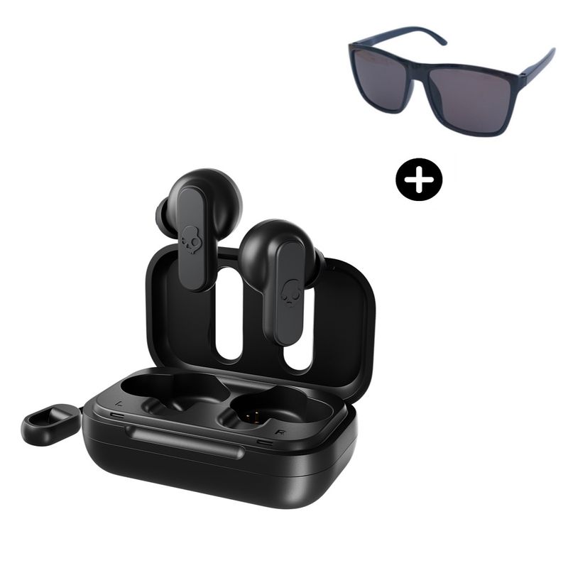 SKULLCANDY - Audifonos Inalambricos Skullcandy Dime XT Black + Lentes