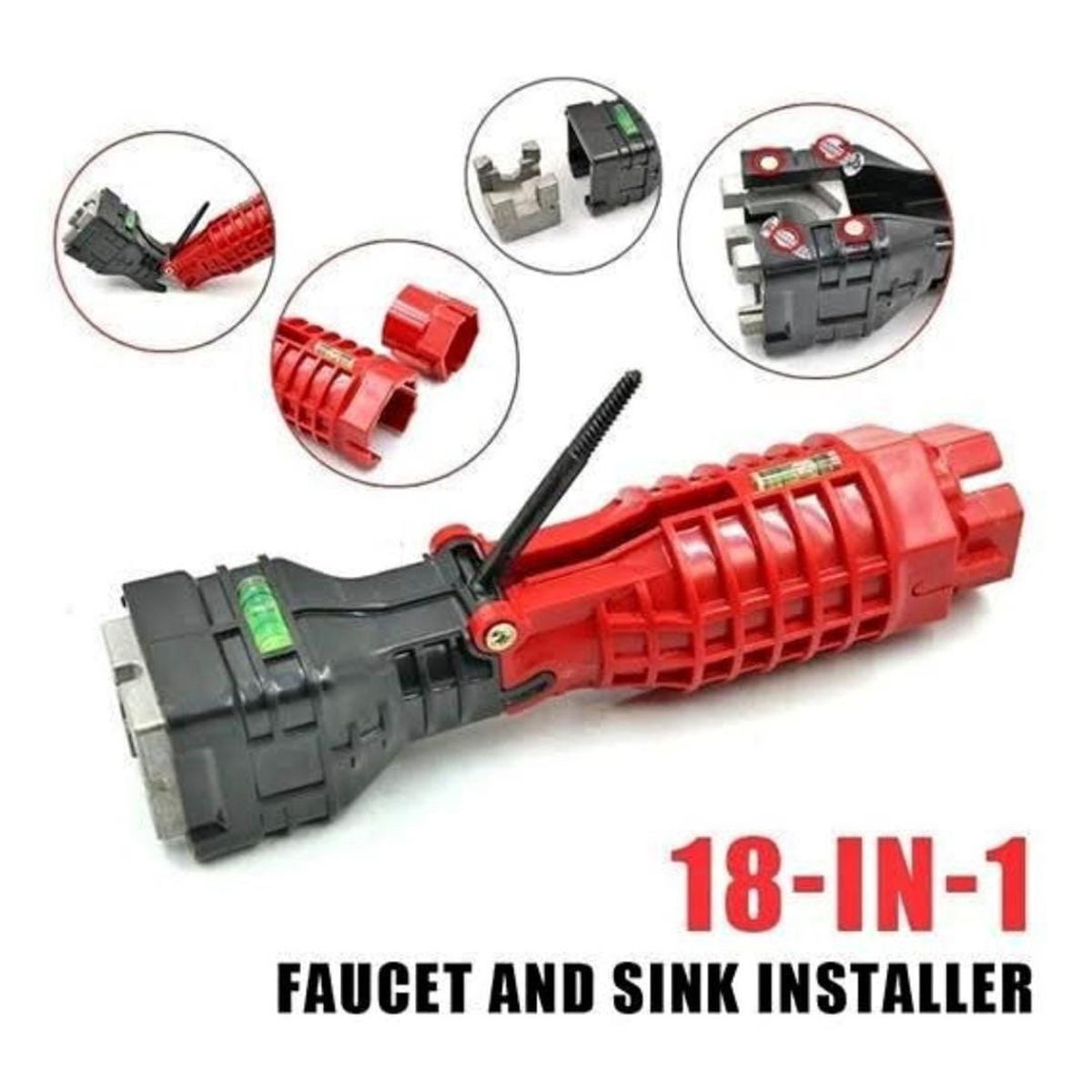 GENERICO - Llave Multifunciones para Gasfitería 18 en 1