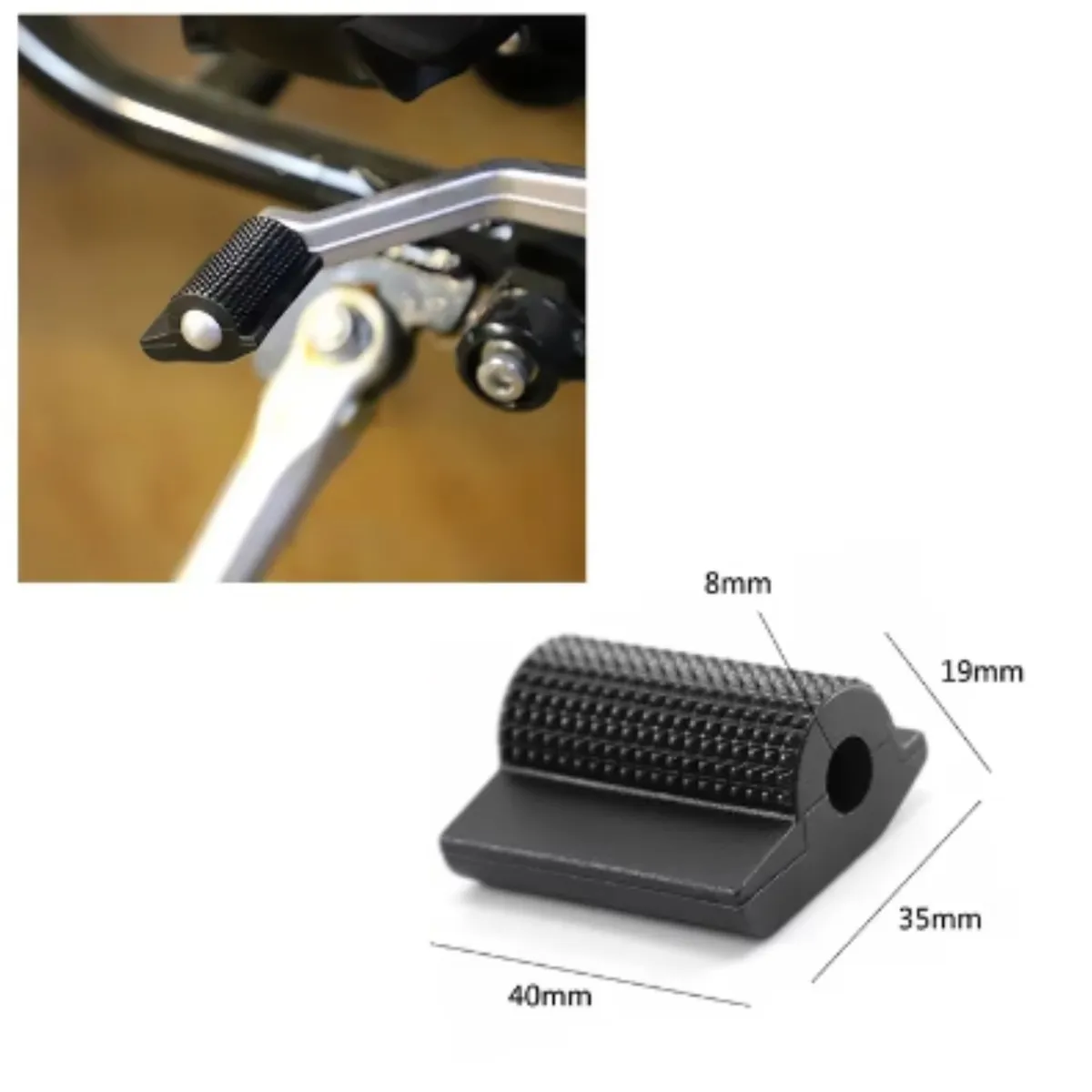 GENERICO - Protector de goma palanca de cambio moto