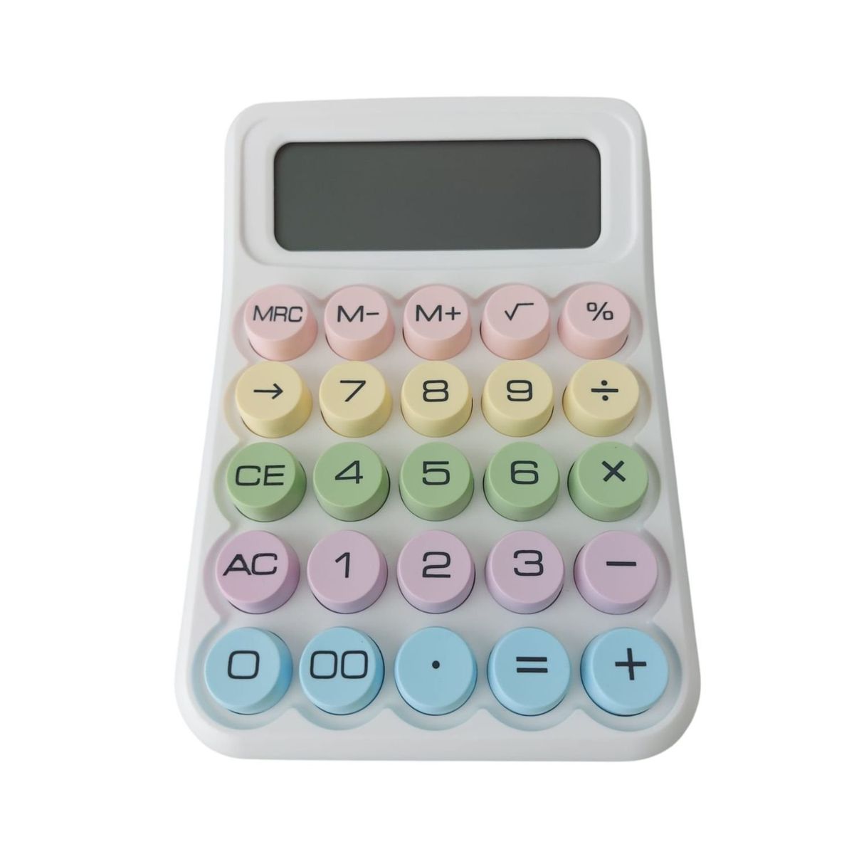 GENERICO - Calculadora Blanca con Botones de Colores