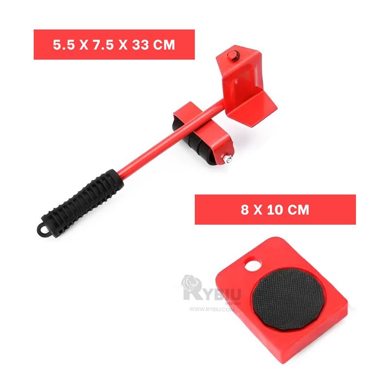 GENERICO - Gata Util de Mover Cosas en Rojo Y+Regalo Ligas para Peinar
