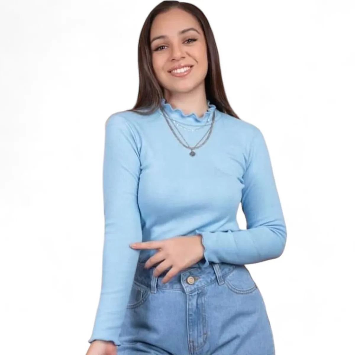 GENERICO - Cafarena Orillada Sab-13 Color Celeste