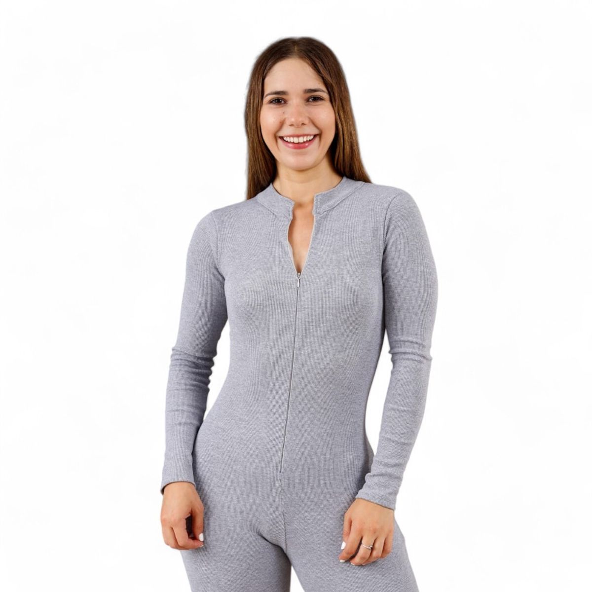 GENERICO - Enterizo Pantalón Manga Larga Sab-28 Color Plomo