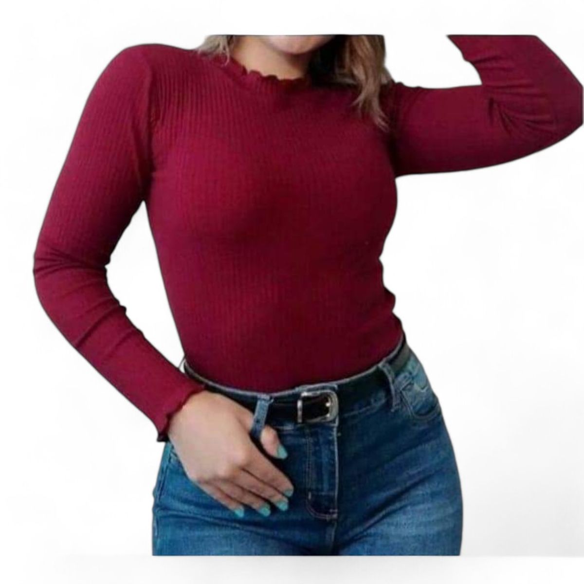 GENERICO - Cafarena Orillada Sab-13 Color Guinda