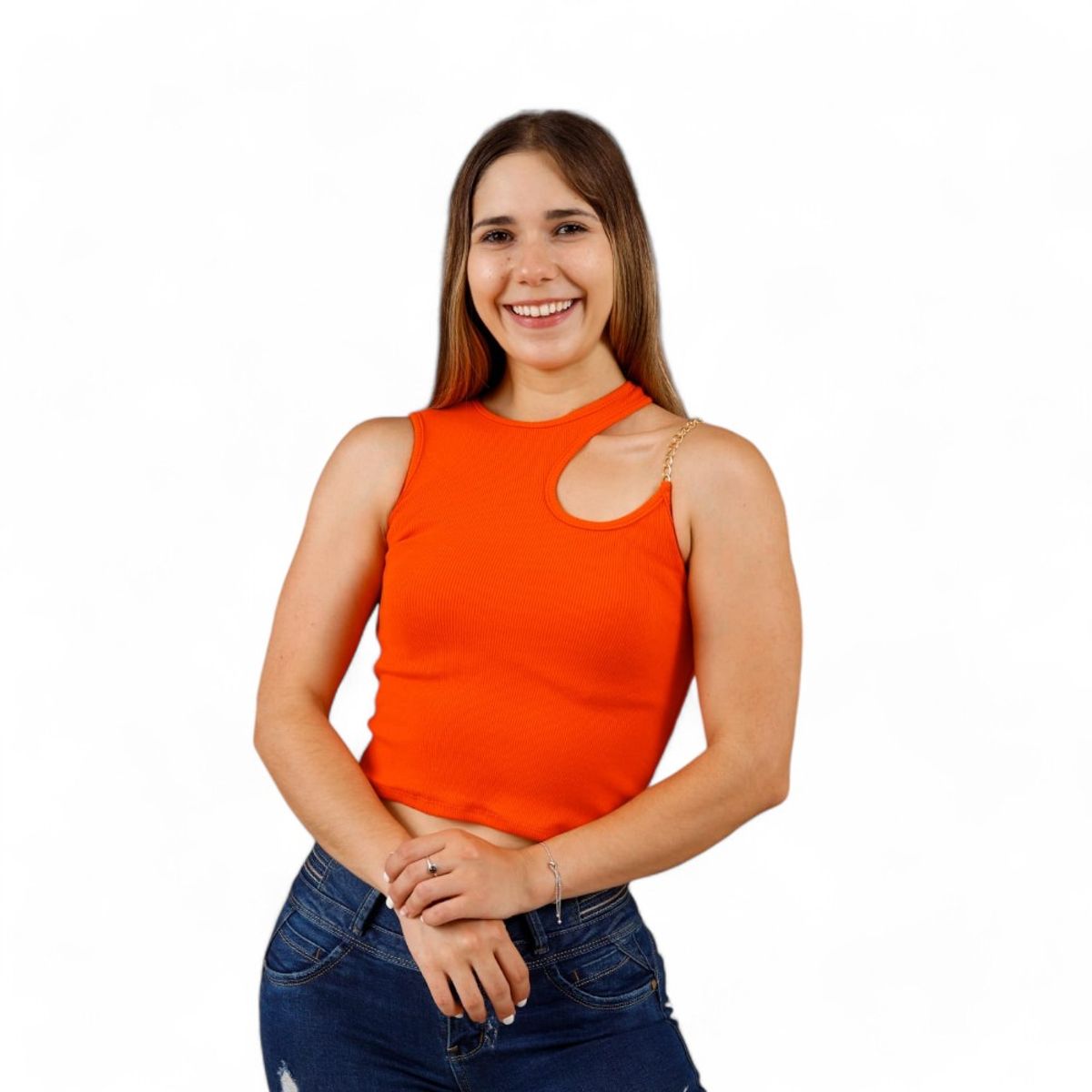 GENERICO - Polo Lizet Cadena Sab-12 Color Naranja