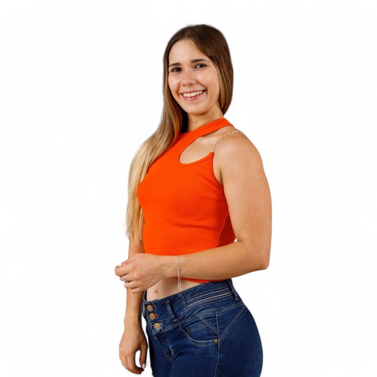 GENERICO - Polo Lizet Cadena Sab-12 Color Naranja