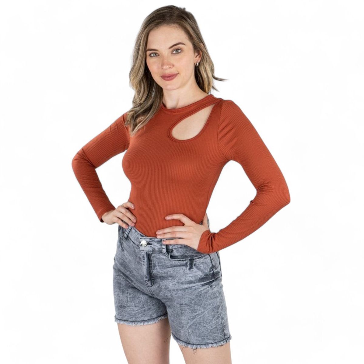 GENERICO - Polo Lizet Manga Larga Sab-13 Color Camel