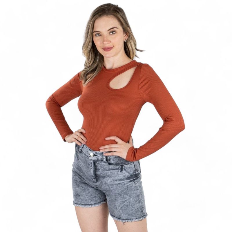 GENERICO - Polo Lizet Manga Larga Sab-13 Color Camel