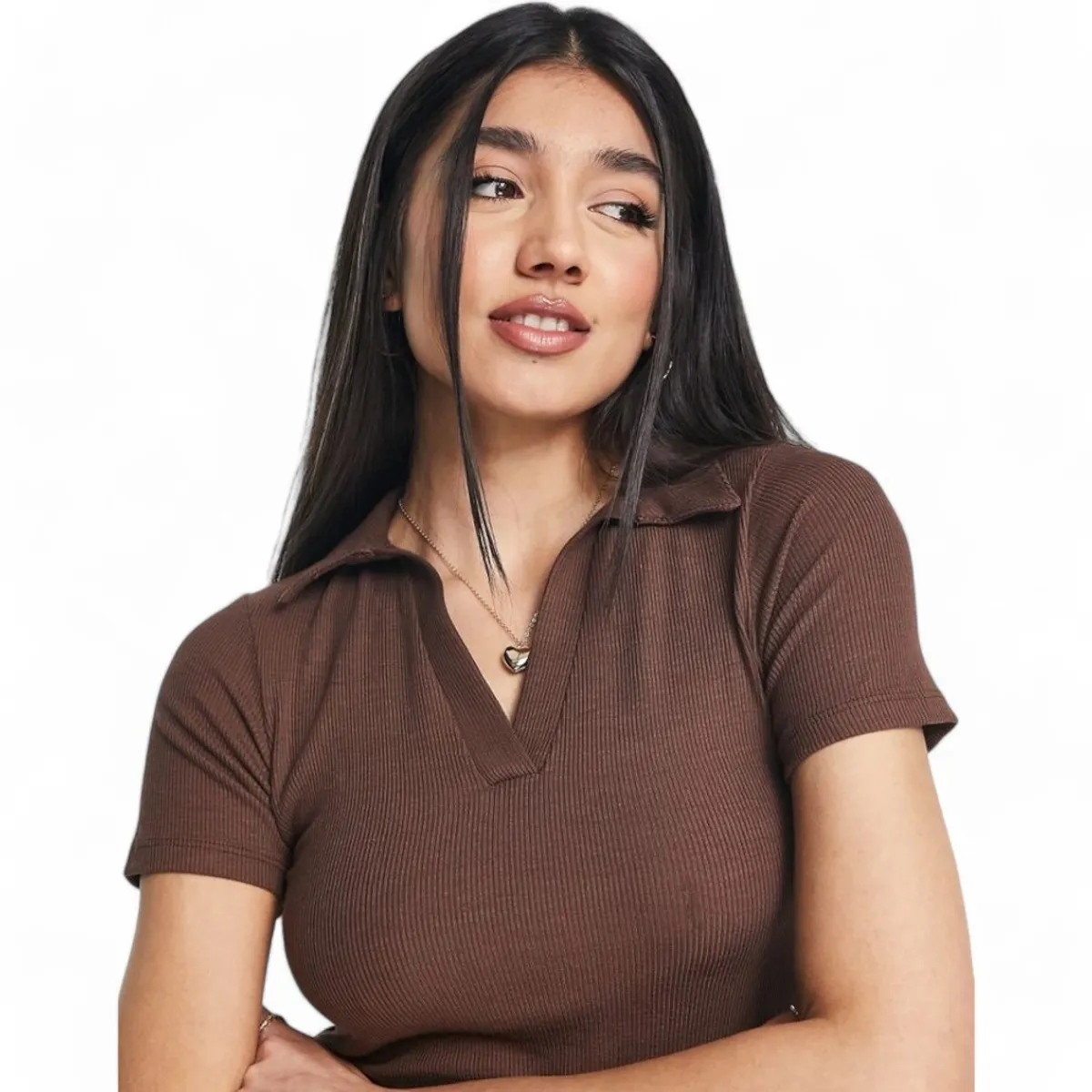 GENERICO - Polo Camisero Abierto Sab-13 Color Marron