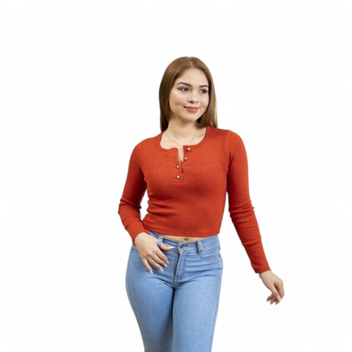 GENERICO - Polo Mía Botones Sab-15 Color Camel