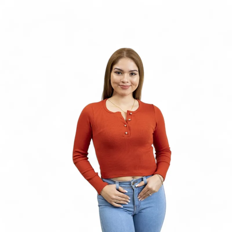 GENERICO - Polo Mía Botones Sab-15 Color Camel