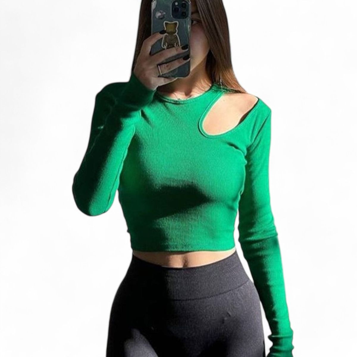 GENERICO - Polo Manga Larga Sab-12 Color Verde