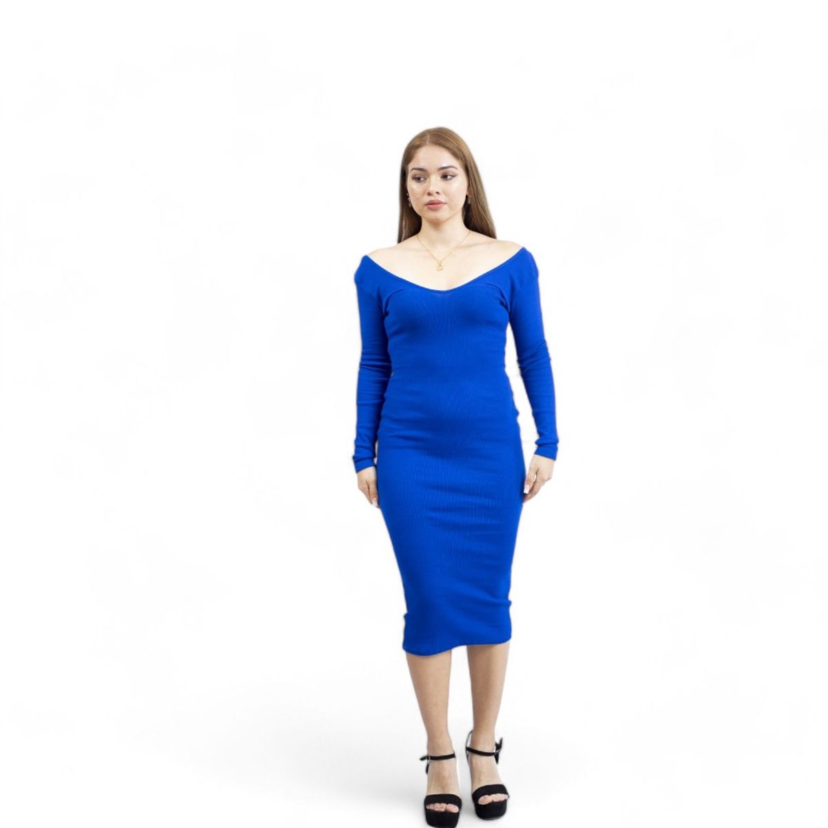 GENERICO - Vestido Lili Manga Larga Sab-20 Color Azul