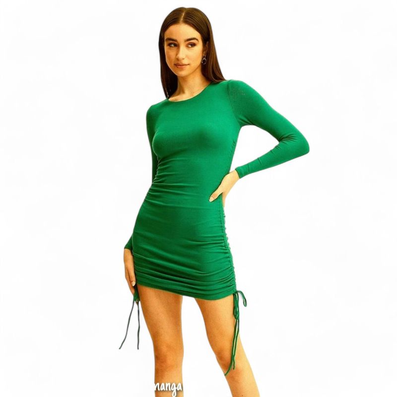 GENERICO - Vestido Elva Manga Larga Sab-20 Color Verde