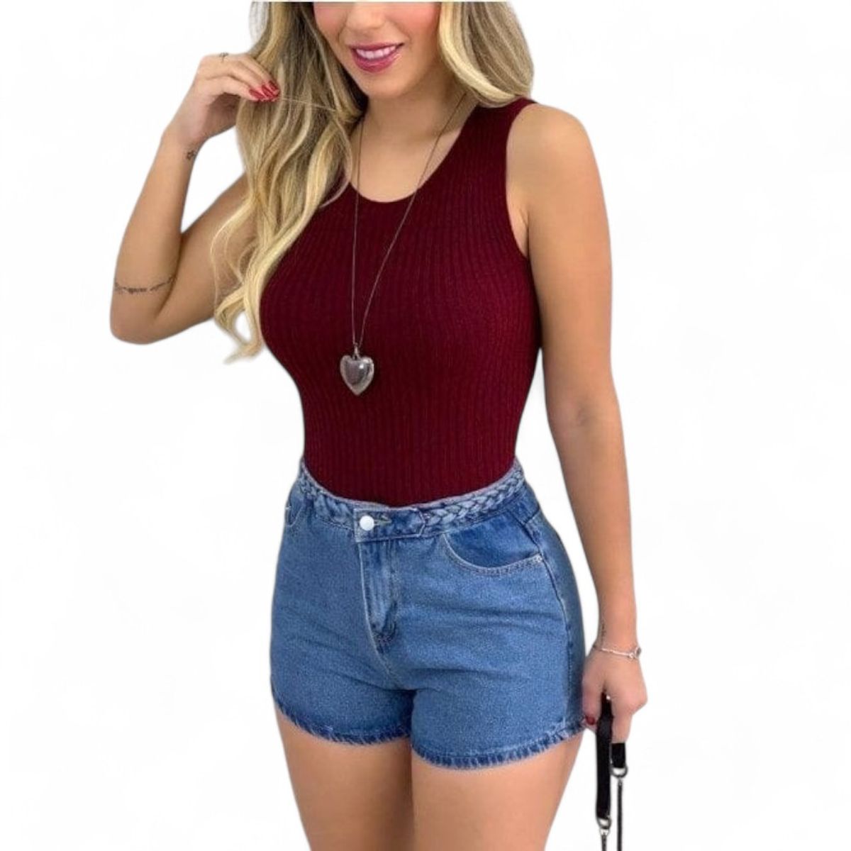 GENERICO - Vivirí Básico En Rib Grueso Sab-11 Color Guinda