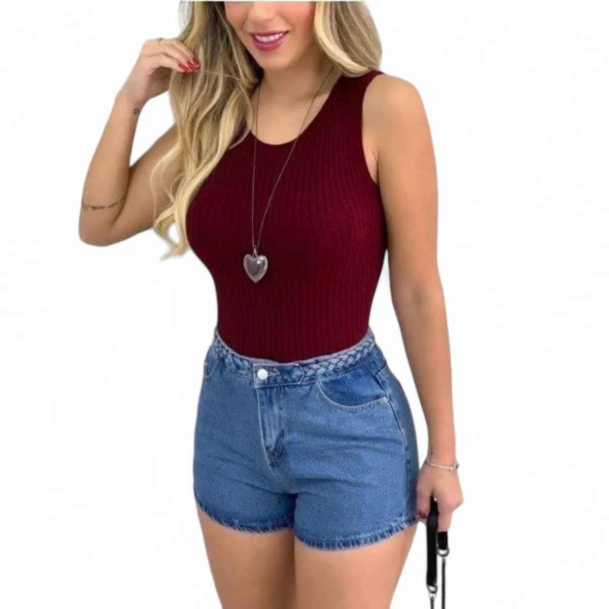 GENERICO - Vivirí Básico En Rib Grueso Sab-11 Color Guinda