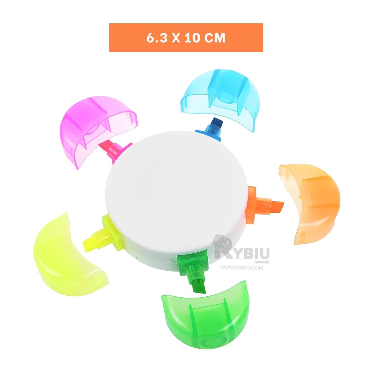 GENERICO - Rotulador Forma Flor de Uso Util Y+Regalo Ligas para Peinar