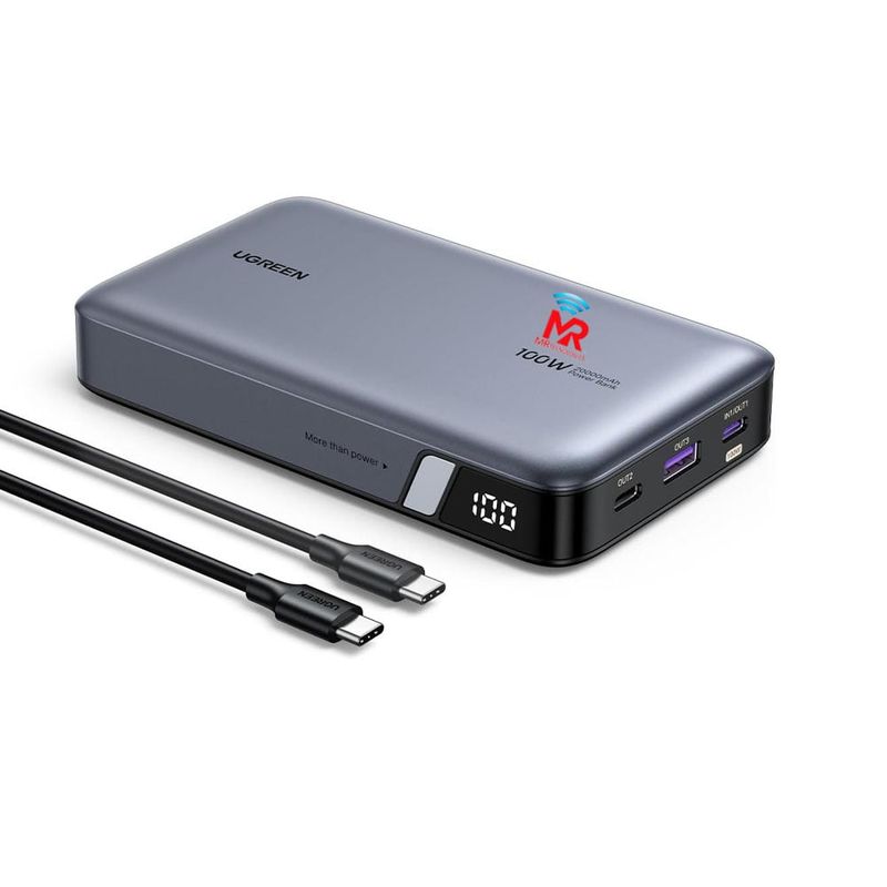 UGREEN - Cargador Portatil Ugreen 25188 Nexode 20000mah 100w