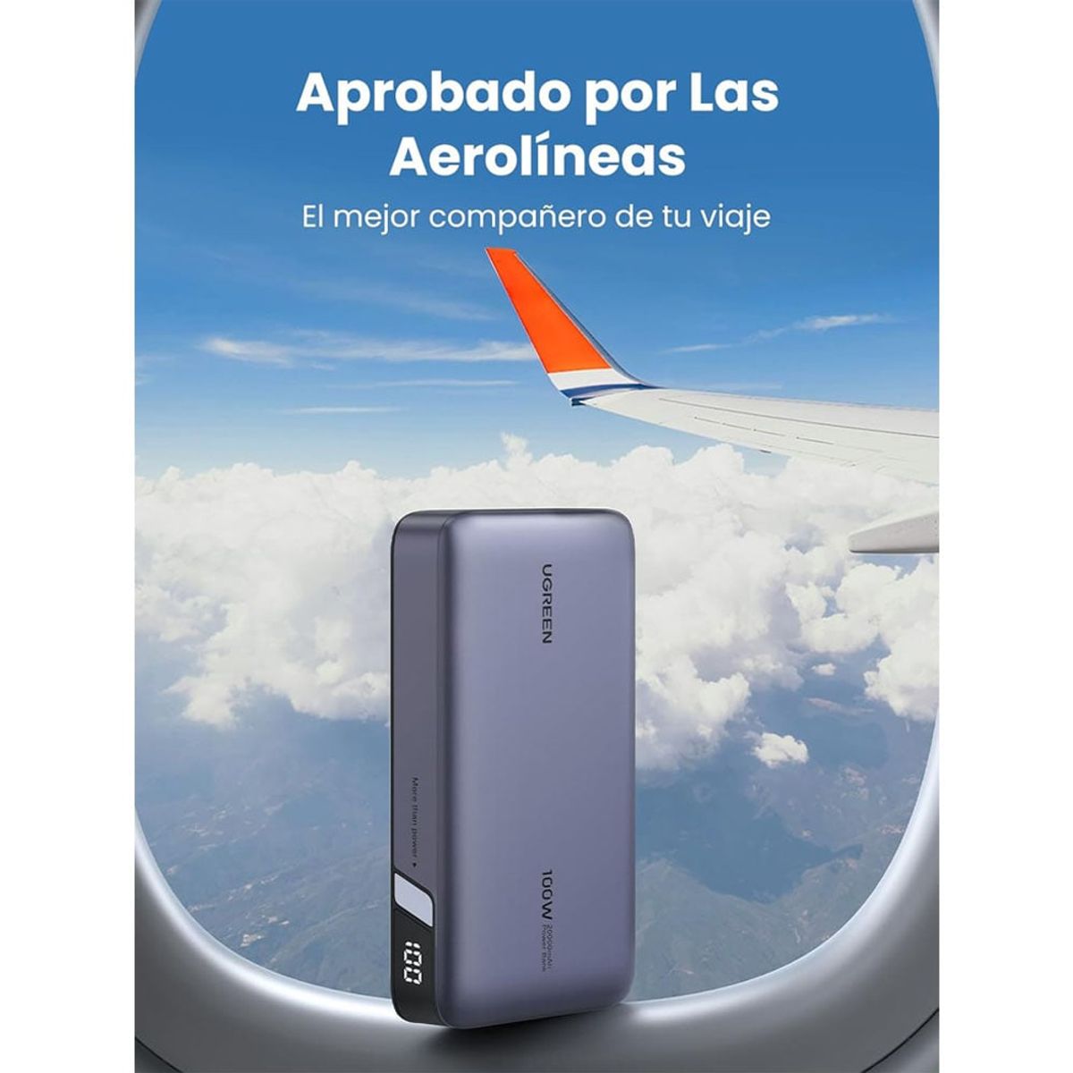 UGREEN - Cargador Portatil Ugreen 25188 Nexode 20000mah 100w