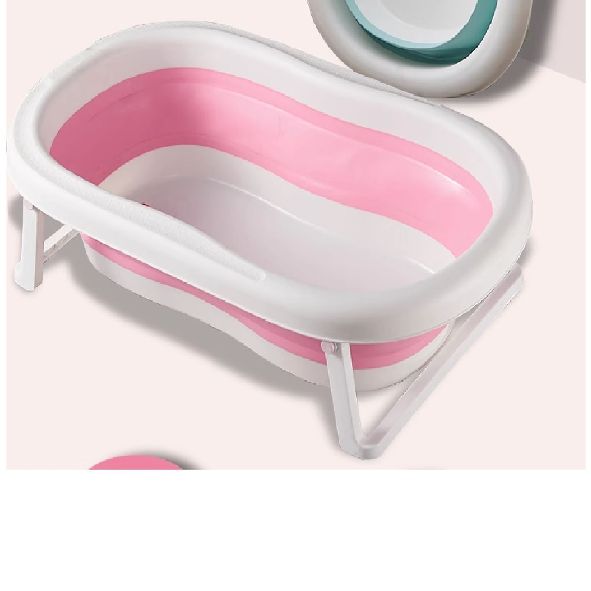 GENERICO - Tina Bañera Plegable para Bebes Color Rosado