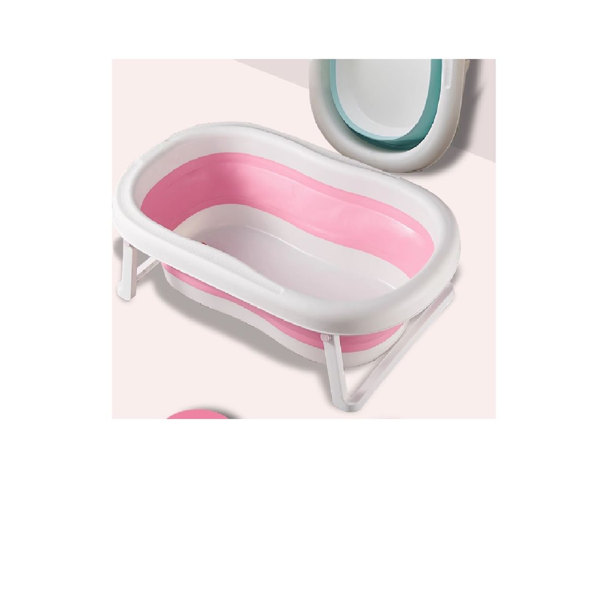 GENERICO - Tina Bañera Plegable para Bebes Color Rosado