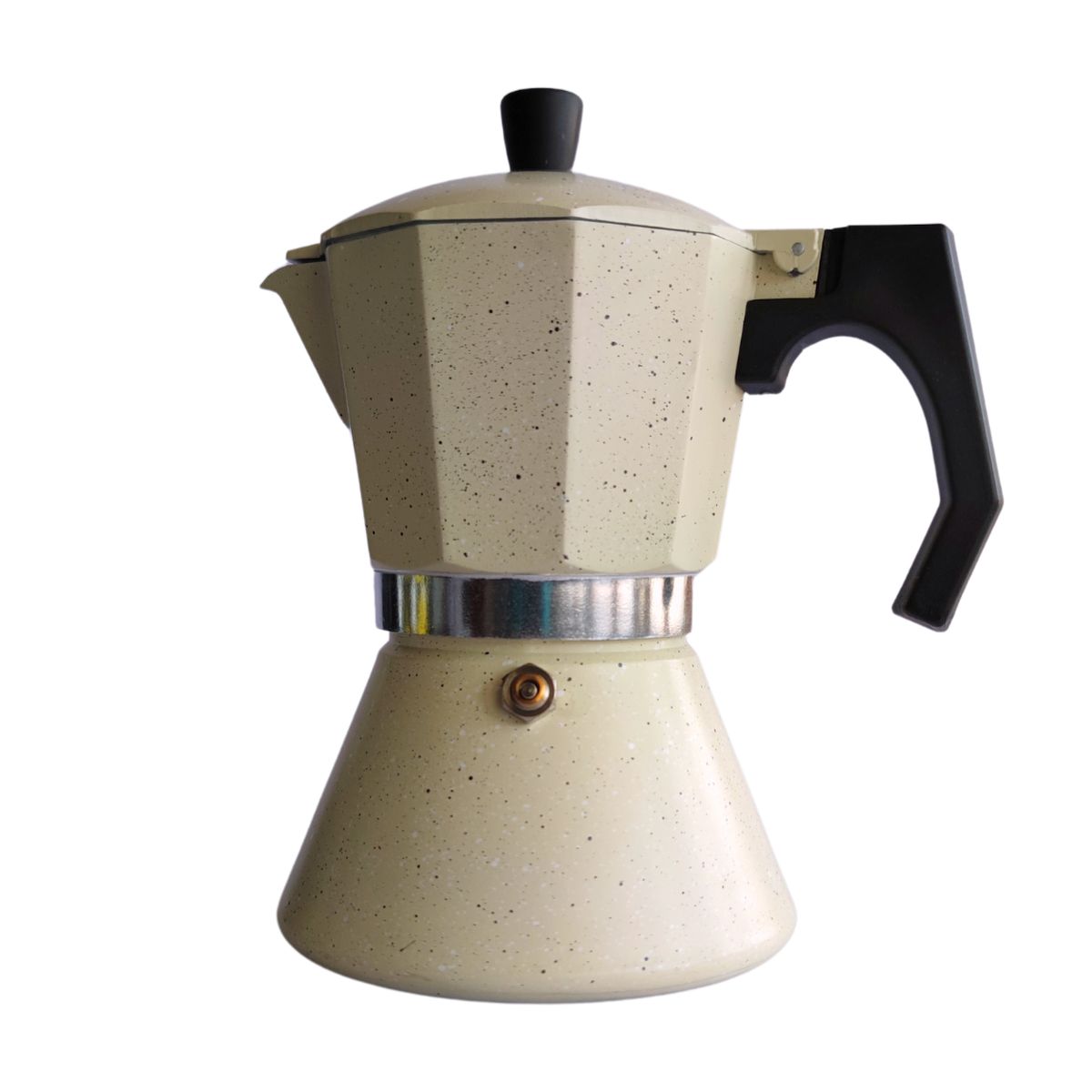 CORBETTA - Cafetera Moka Italiana Vainilla 6 Tazas - Granito