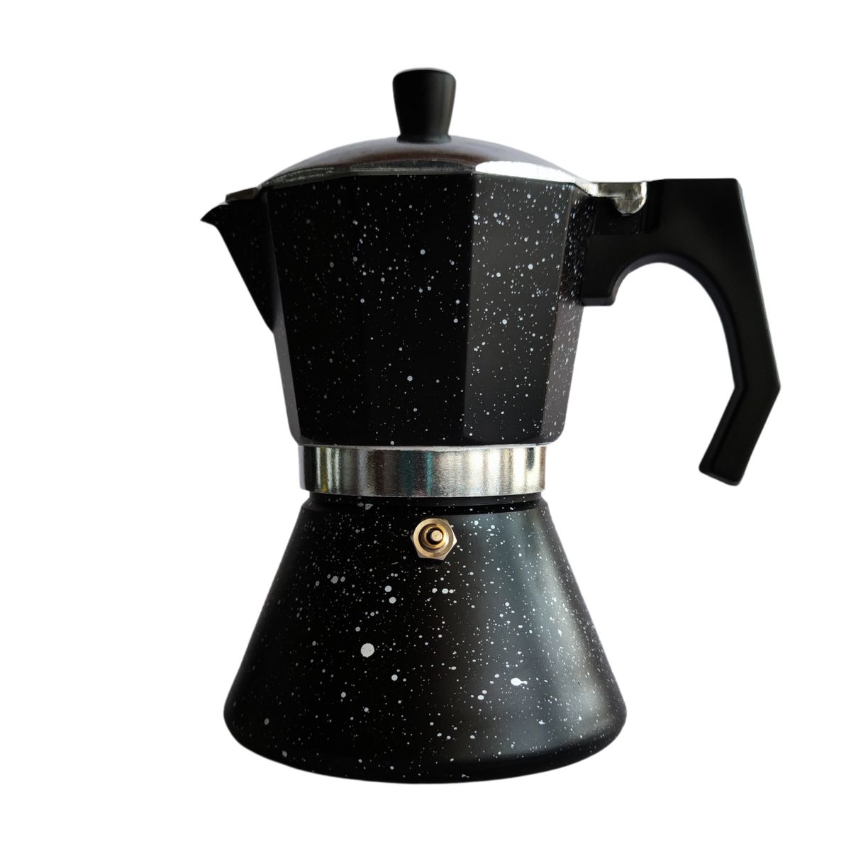 CORBETTA - Cafetera Moka Italiana Negra 6 Tazas - Granito