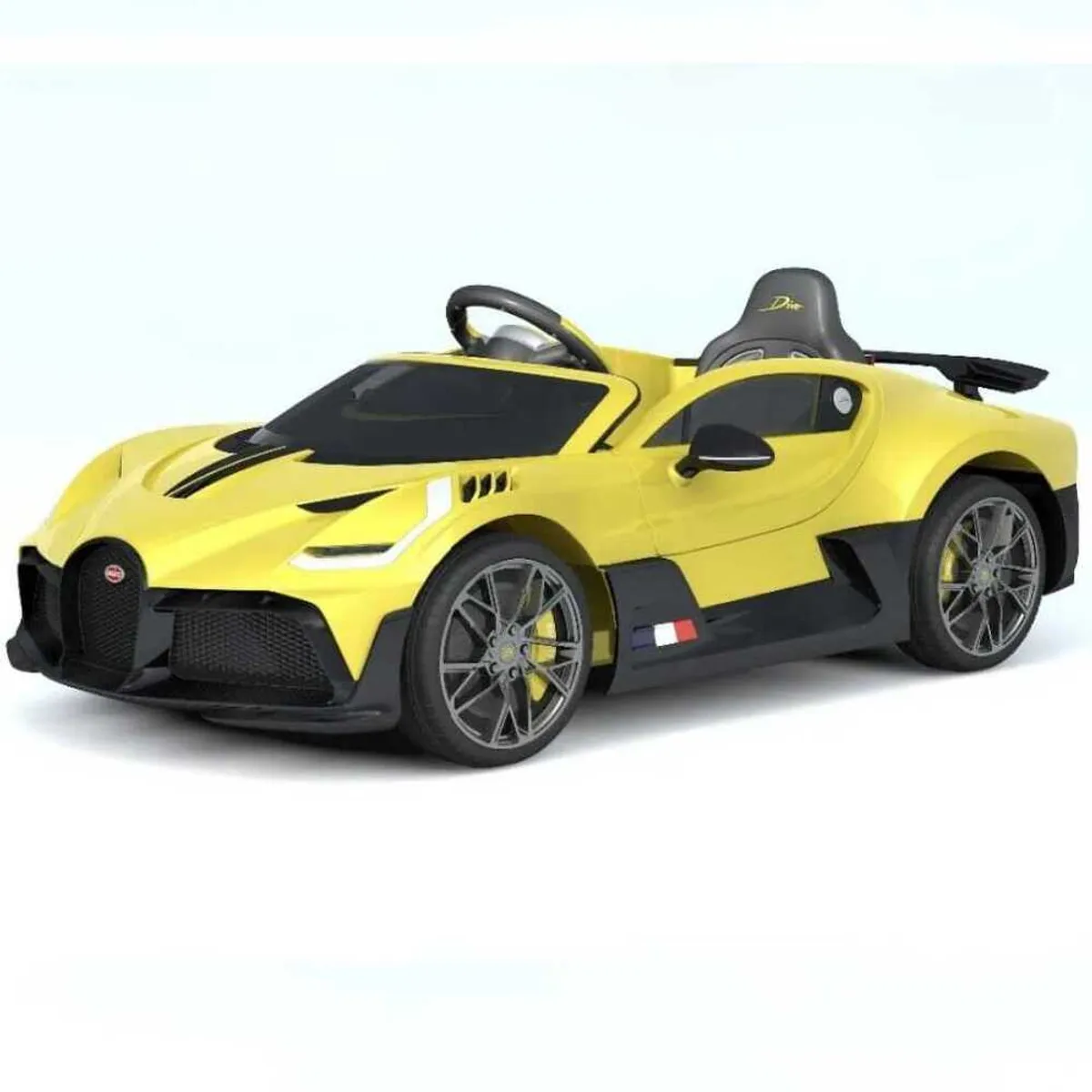 BUGATTI - Carro a Bateria para Niños Bugatti Divo Amarillo