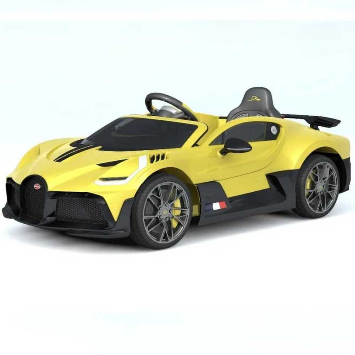 BUGATTI - Carro a Bateria para Niños Bugatti Divo Amarillo