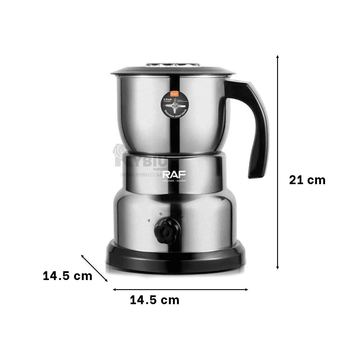 RYBIU IMPORT - Triturador de Trigos en Plateado Y+Gift Stickers